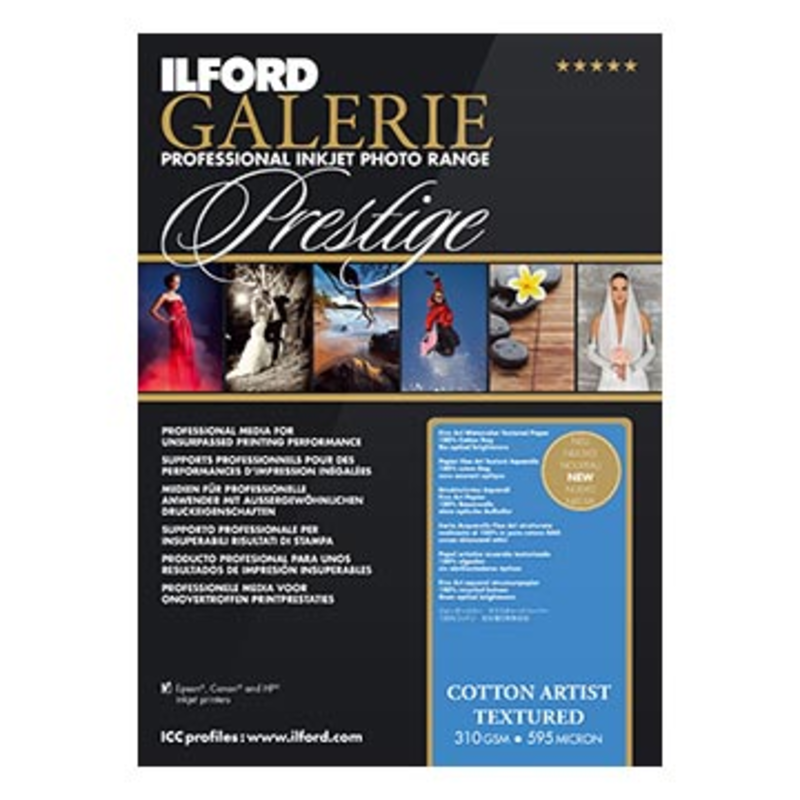 Ilford *Ilford Galerie Prestige Gold Cotton Textured Paper - 8.5x11 - 25 Sheets