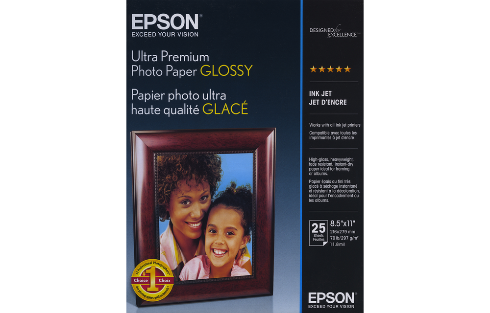 Epson Ultra Premium Photo Paper Glossy - 4x6 - 60 Sheets