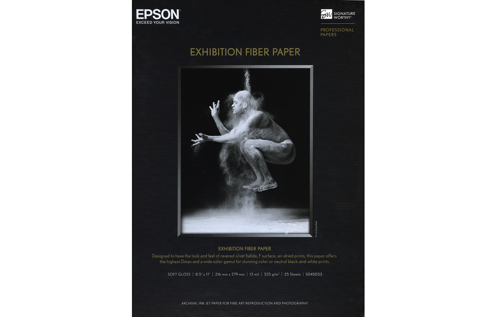 Epson Exhibition Fiber Paper - 8.5x11 - 25 Sheets