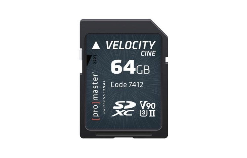 Promaster Memory Card Professional Velocity CINE SDXC - 64GB