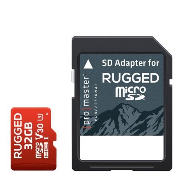 Promaster Memory Card Professional Rugged Micro SDHC - 32GB