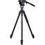 Benro A2573F Aluminium Single Video Tripod with S6 PRO Flat Base Fluid Video Head
