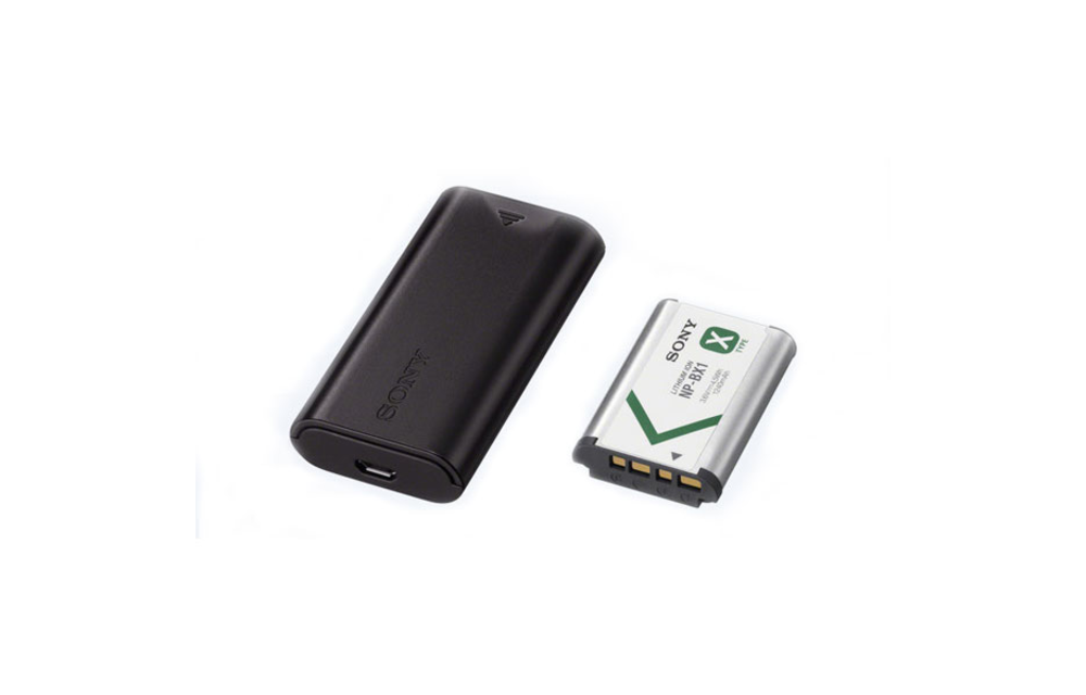 Sony Charger ACCTRDCX: USB Travel Charger and Battery Kit for RX100, HX50V, NP-BX1 Battery.