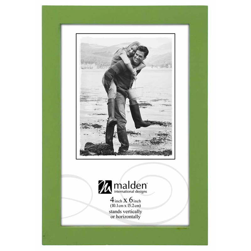 Malden Malden 4X6 hardwood CONCEPTS Picture Frame, Green