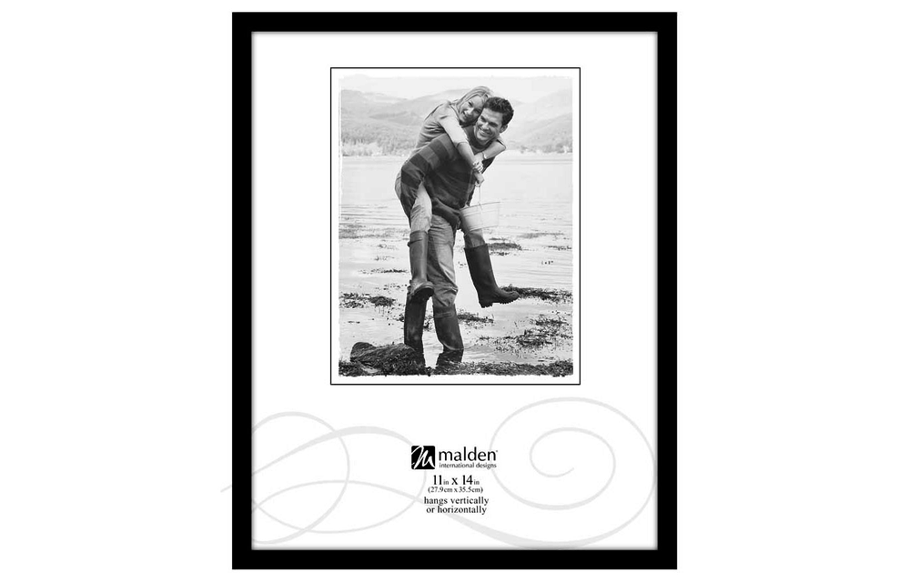 Malden 11x14 hardwood CONCEPTS Picture Frame, Black