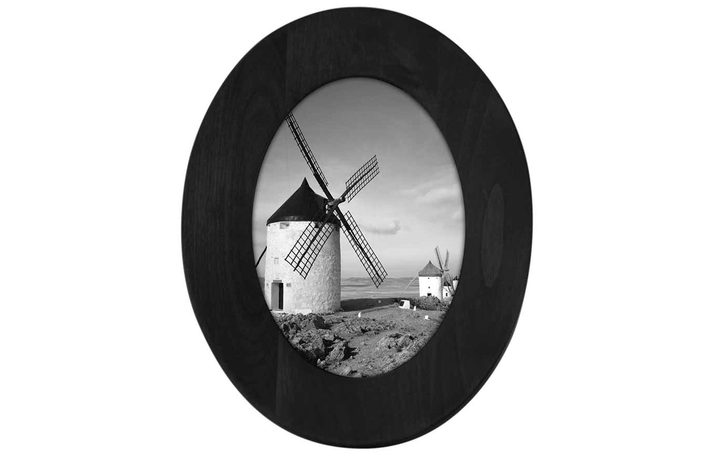 Malden 5X7 Oval Picture Frame, Black