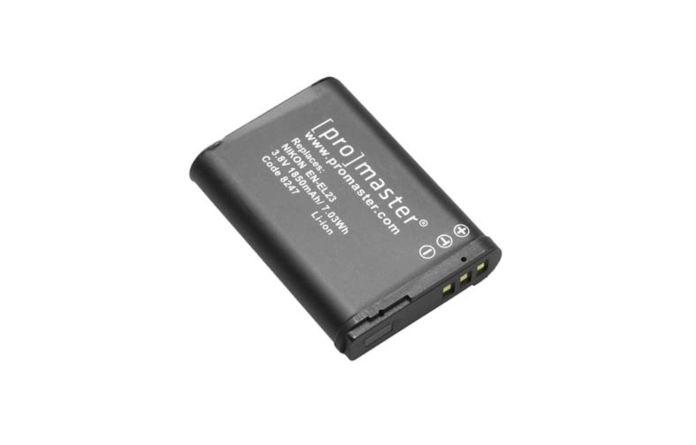 Promaster Nikon battery EN-EL23 (uses MH-67P charger)