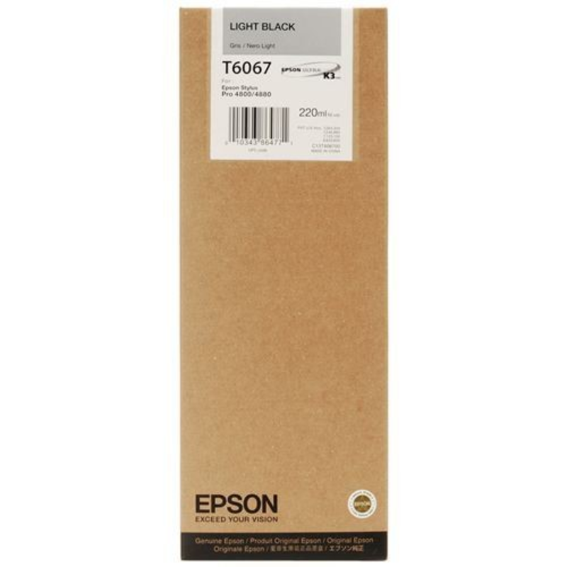 Epson 4800/4880 Ink - Light Black - 220ml