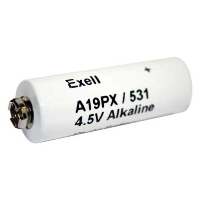 Exell battery A19PX 4.5V alkaline (for certain older style polaroid Land cameras)