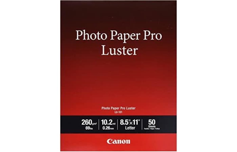 Canon Photo Paper Pro Luster 8.5" x 11", 50 Sheets