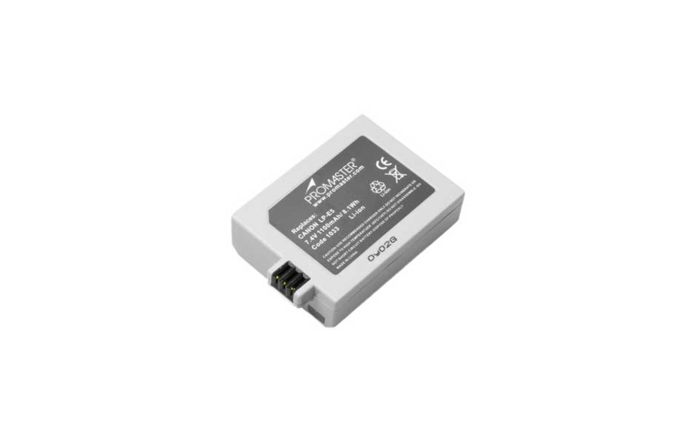 Promaster Canon battery LP-E5 (uses LC-E5 charger)