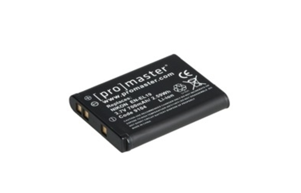 Promaster Nikon battery EN-EL19 (uses MH-66 charger)