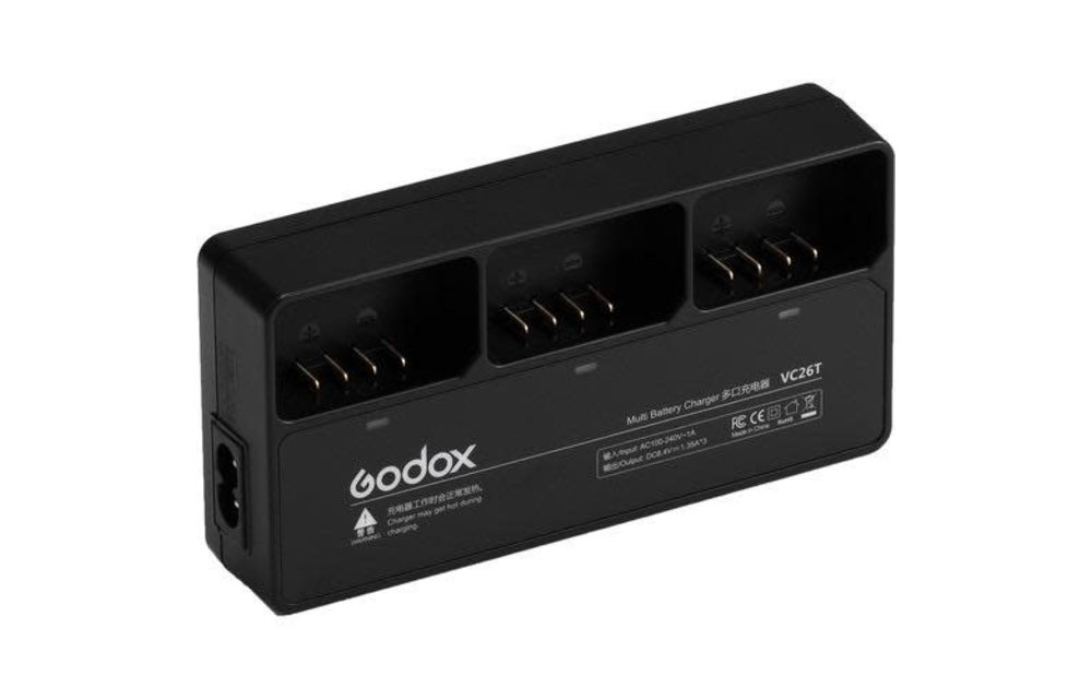 GODOX Godox VC26T Triple Charger for VB-26 Battery (for V1)