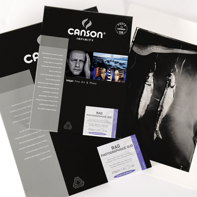 Canson Infinity Rag Photographique Duo 220gsm - 13”x19”/ A3+ - 25 Sheets