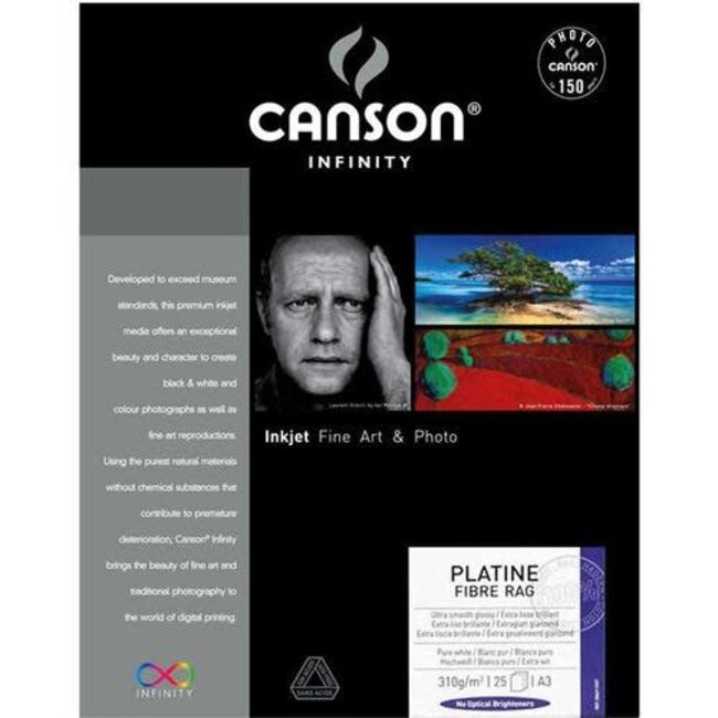 Canson Infinity Platine Fibre Rag 310gsm 13x19 25sht