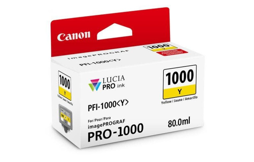 Canon Ink PFI-1000 YELLOW 80ML for imagePROGRAPH PRO 1000