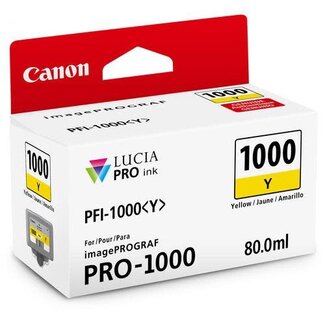 Canon Canon Ink PFI-1000 YELLOW 80ML for imagePROGRAF PRO 1000
