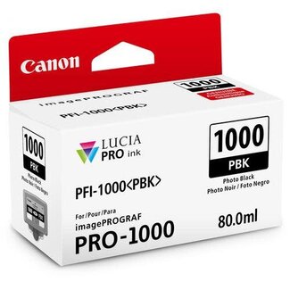 Canon Canon Ink PFI-1000 PIGMENT BLACK 80ML for imagePROGRAF PRO 1000