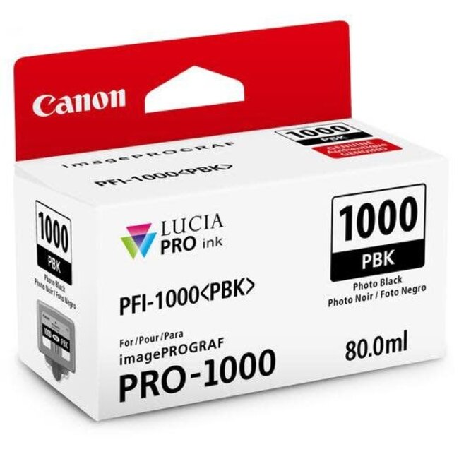 Canon Ink PFI-1000 PIGMENT BLACK 80ML for imagePROGRAF PRO 1000