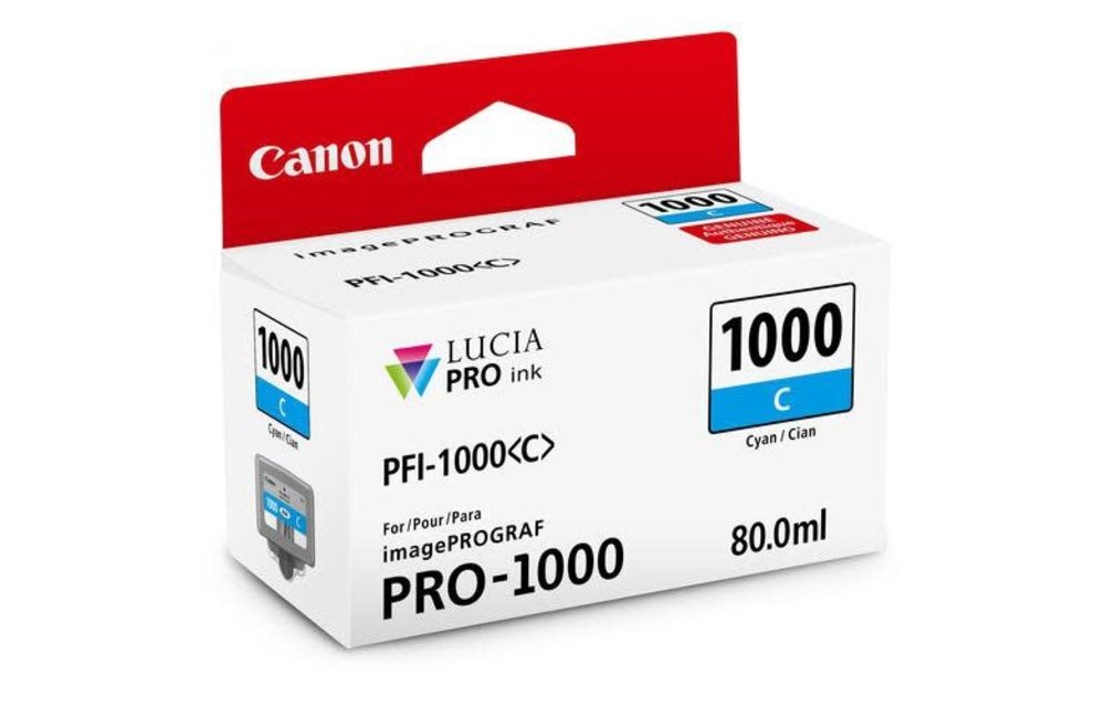 Canon Ink PFI-1000 CYAN 80ML for imagePROGRAPH PRO 1000