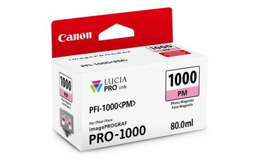 Canon Ink PFI-1000 PHOTO MAGENTA 80ML for imagePROGRAPH PRO 1000