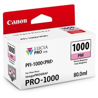 Canon Canon Ink PFI-1000 PHOTO MAGENTA 80ML for imagePROGRAF PRO 1000