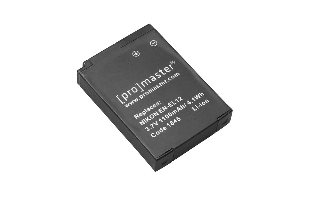 Promaster Nikon battery EN-EL12 (uses MH-65 charger)