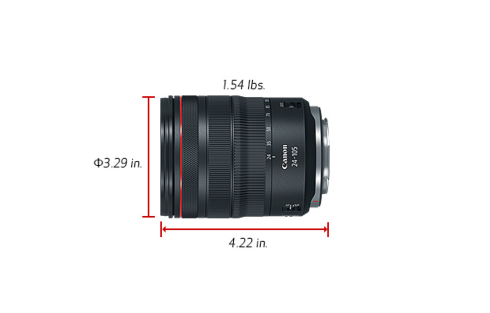 Canon RF 24-105 F/4L IS USM R-Series Lens
