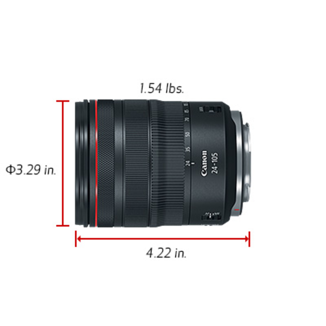 Canon RF 24-105 F/4L IS USM R-Series Lens