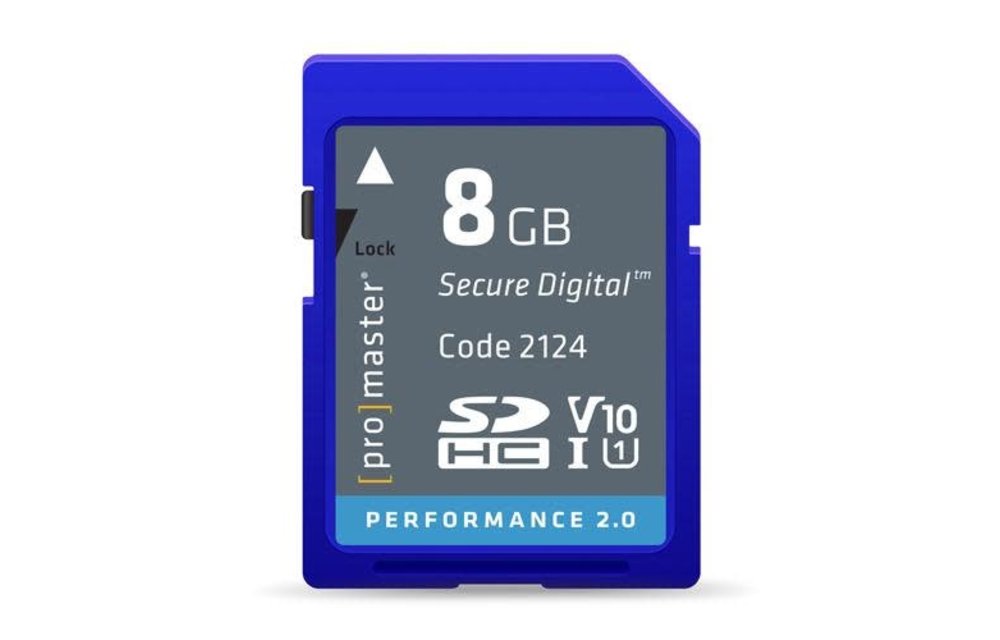 *Promaster Memory Card Performance SDHC-8GB 2.0