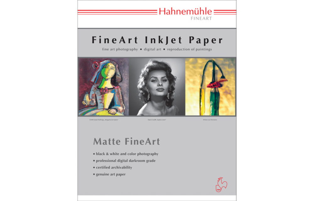 Hahnemühle Photo Rag Bright White Paper - 8.5x11 - 25 Sheet - 310gsm