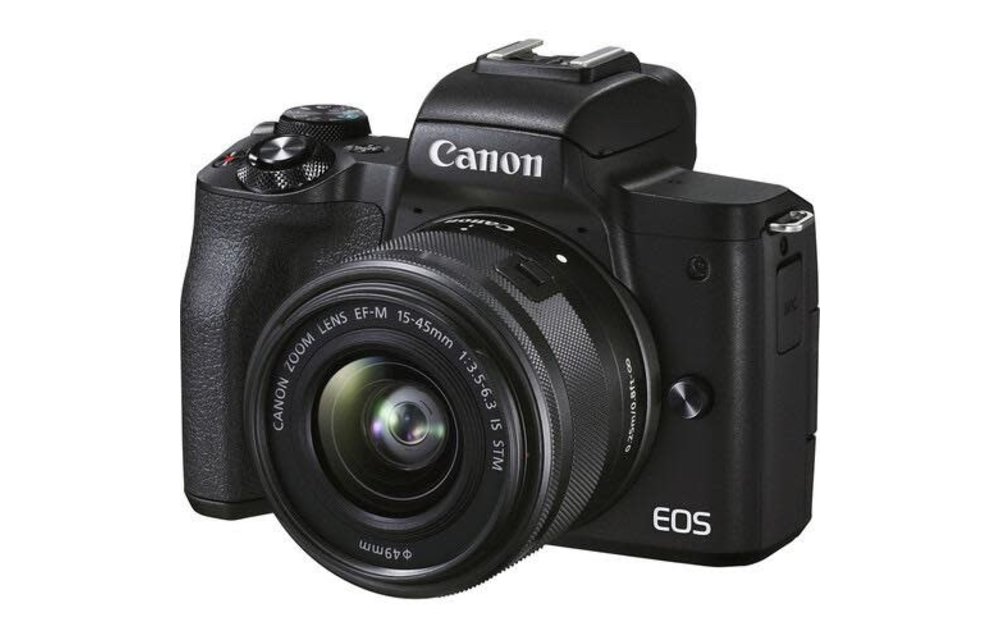 Canon EOS M50 II w/ EF-M 15-45 Lens, Black