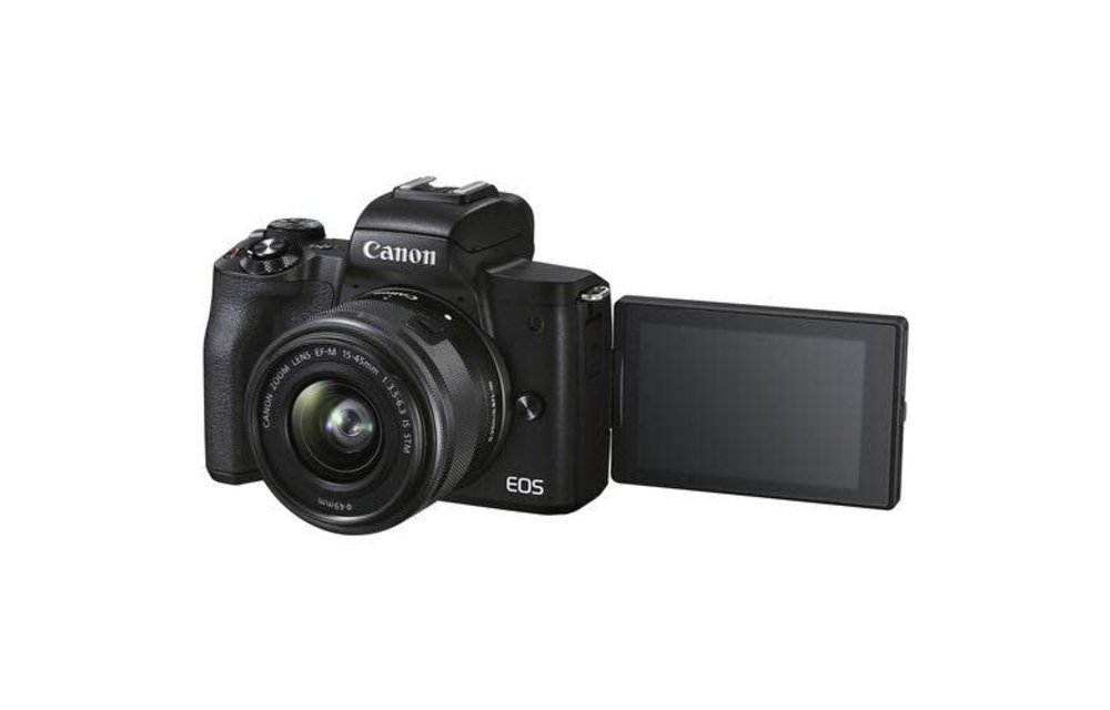 Canon EOS M50 II w/ EF-M 15-45 Lens, Black