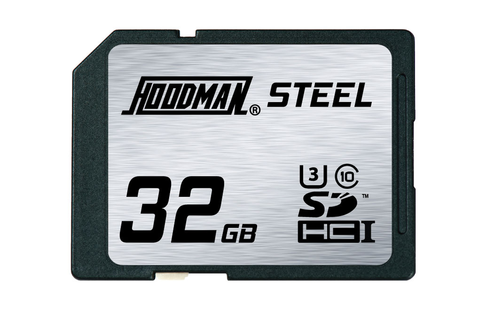 Hoodman Memory Card 32GB RAW/STEEL SDHC1