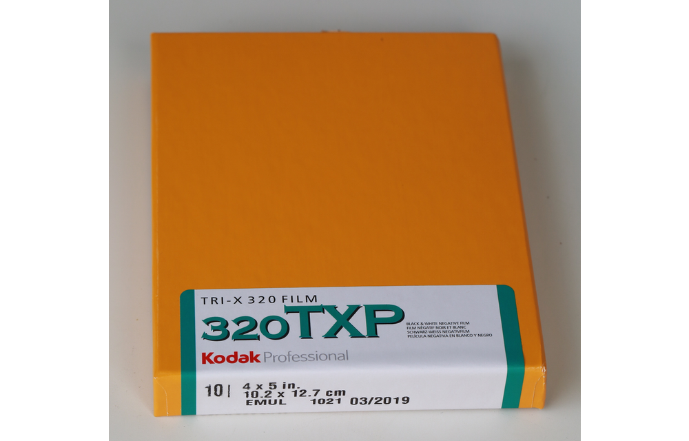 Kodak Tri-X 320 TXP 4x5 B&W Film - 10 Sheets