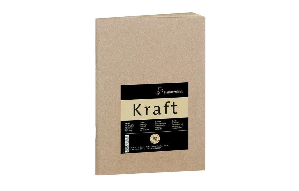 Hahnemühle Kraft Paper Sketch Booklet 5.83” x 8.27”