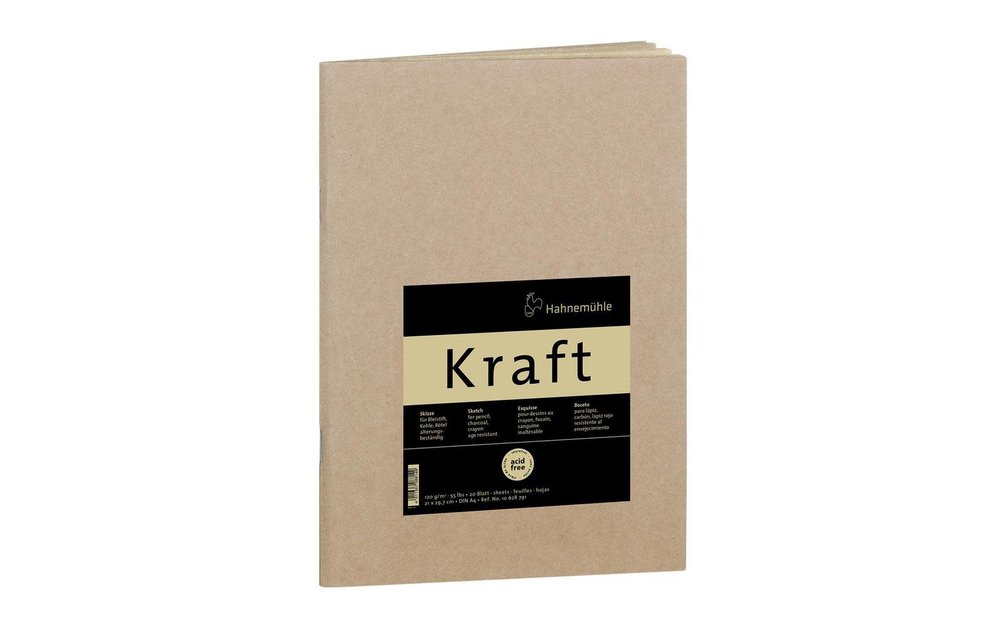 Hahnemühle Kraft Paper Sketch Booklet 8.27” x 11.69”