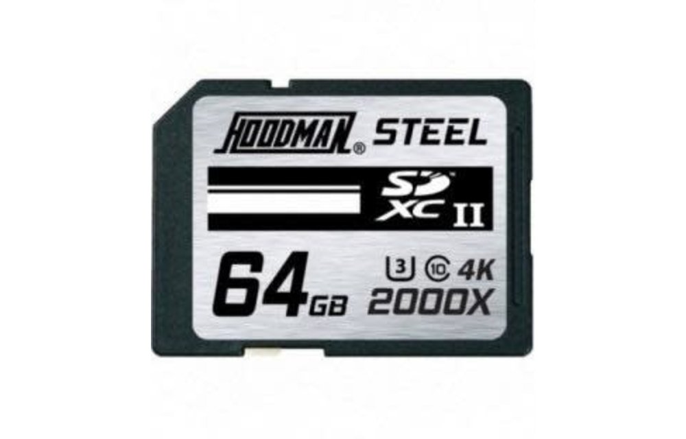 Hoodman Memory Card 64GB RAW/STEEL UHS-II