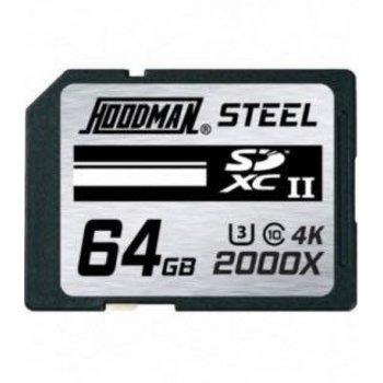 Hoodman Hoodman Memory Card 64GB RAW/STEEL UHS-II