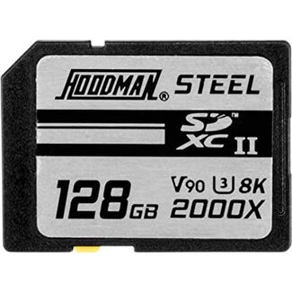 Hoodman Hoodman Memory Card 128GB RAW/STEEL UHS-II V90