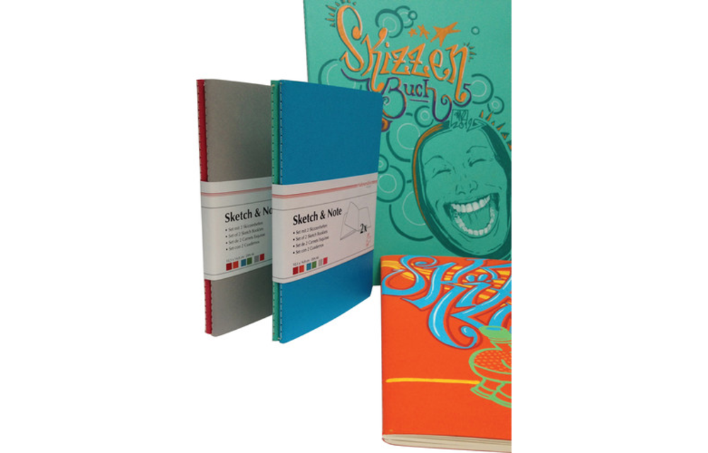 Hahnemuhle Blue/Green stitch-bound booklet (2pk) 11.69" 8.27" 20 sheets per booklet 125gsm
