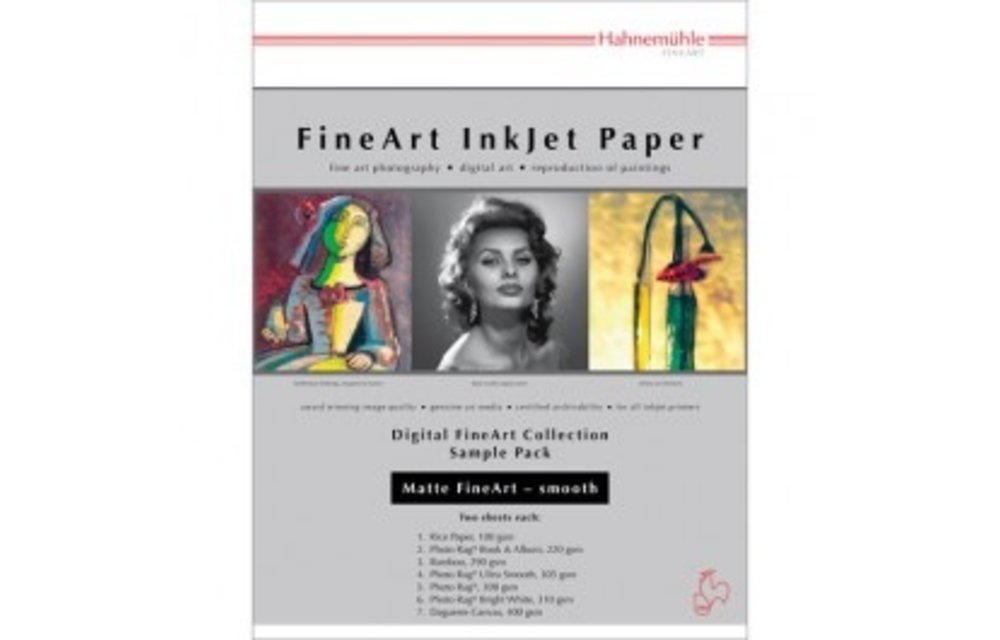 Hahnemühle Matte FineArt Smooth Paper Sample Pack - 8.5x11