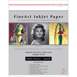 Hahnemuhle Hahnemühle Matte FineArt Smooth Paper Sample Pack - 8.5x11