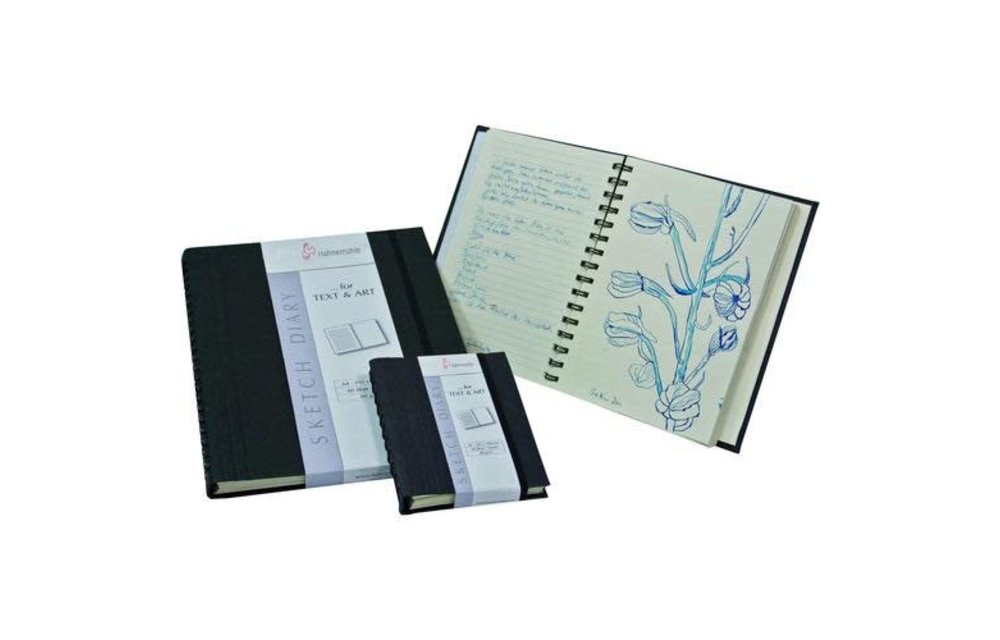Hahnemühle Sketch Diary, 120gsm 8.27” x 11.69” - Black
