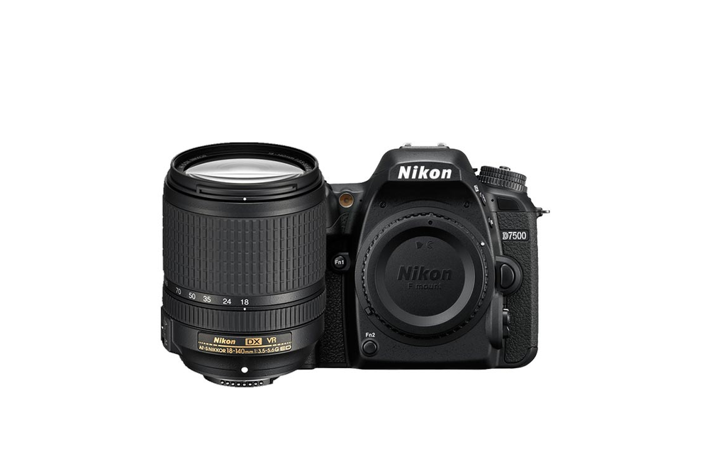 Nikon D7500 DX-format Digital SLR w/ 18-140mm VR Lens (Black)