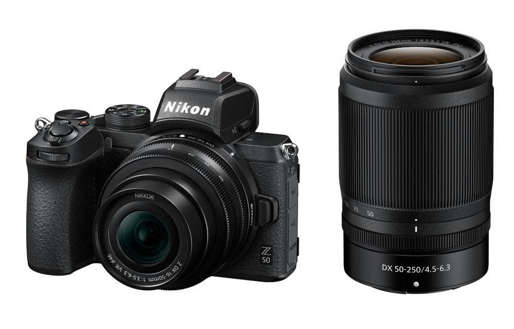 Nikon Z 50 DX-format Mirrorless Z-series Camera Body w/ NIKKOR Z DX 16-50mm f/3.5-6.3 VR & NIKKOR Z DX 50-250mm f/4.5- 6.3 VR