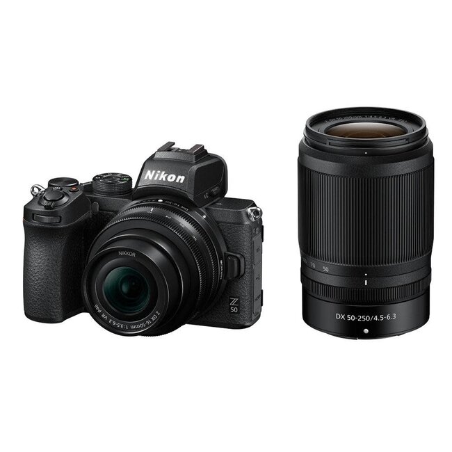 Nikon Nikon Z 50 DX-format Mirrorless Z-series Camera Body w/ NIKKOR Z DX  16-50mm f/3.5-6.3 VR & NIKKOR Z DX 50-250mm f/4.5- 6.3 VR