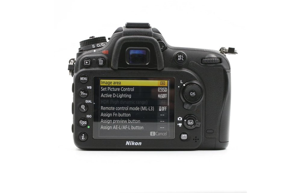 Preowned Nikon D7200 body, shutter 3598 EX cond.