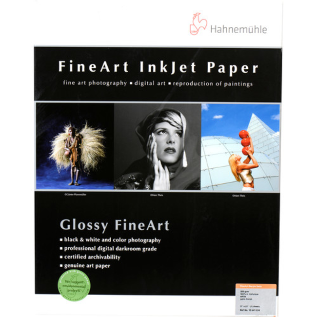 Hahnemühle FineArt Baryta Satin Photo Paper - 8.5x11 - 25 Sheets - 300gsm