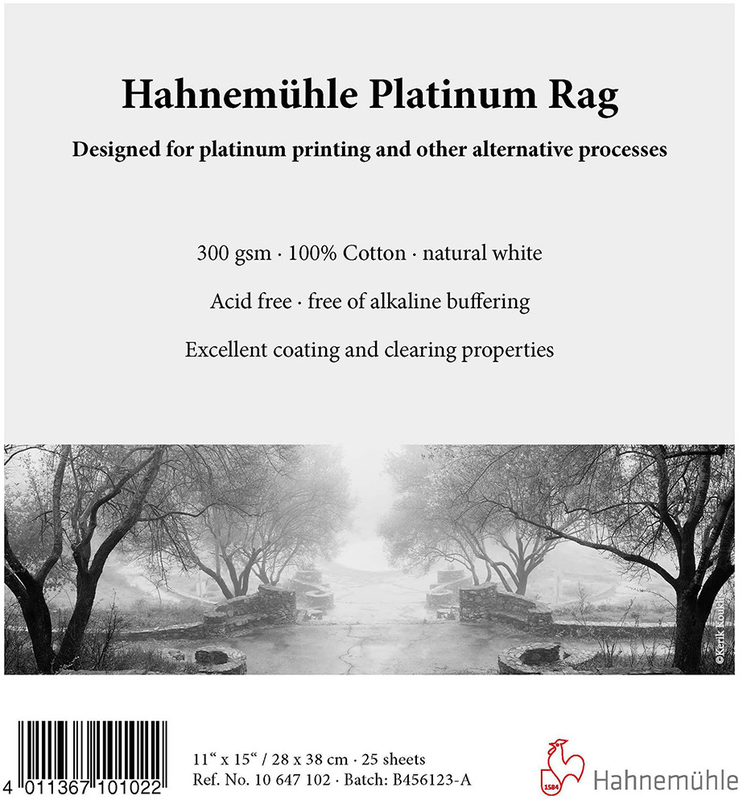 Hahnemuhle Hahnemühle Platinum Rag Paper - 11x15 - 25 Sheets - uncoated for alt process